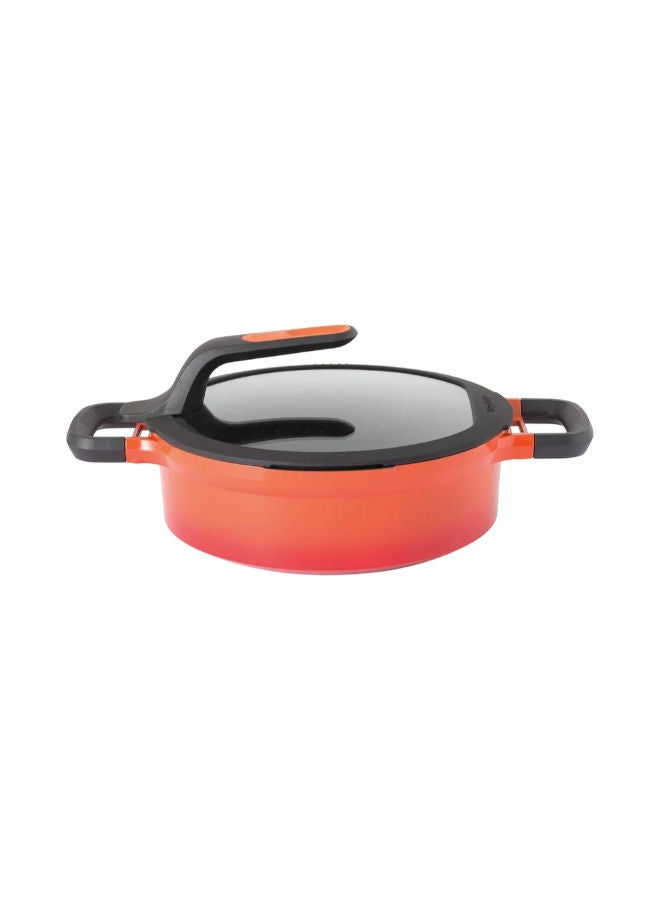 بيرجوف مقلاة سوتيه مغطاة ومبردة بمقبضين-البرتقالي - Image 1